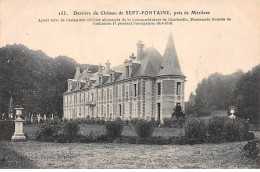 Derrière Du Château De SEPT FONTAINES Près De Mézières - Très Bon état - Autres & Non Classés