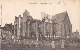 MORBECQUE - Les Ruines De L'Eglise - état - Autres & Non Classés