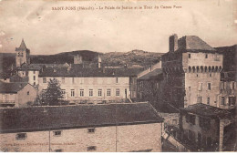 SAINT PONS - Le Palais De Justice Et La Tour Du Comte Pons - état - Saint-Pons-de-Mauchiens