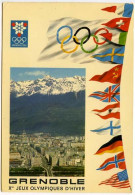 CPSM 10,5 X 15  Xèmes Jeux Olympiques D'Hiver De GRENOBLE 1968  Grenoble Vue Générale  Et Belledonne - Grenoble