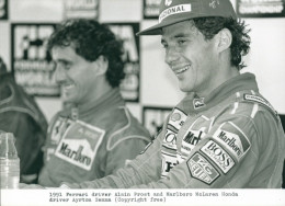 Photo Motorrennsport, Allain Prost, Ayrton Senna, Marlboro, Mclaren, Honda - Other & Unclassified