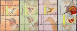 2022, Romania, Hummingbirds, Animals (Fauna), Birds, 4 Stamps+Label M1, MNH(**), LPMP 2379 - Ungebraucht