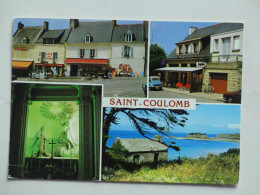 35 : Saint Coulomb  - La Place De L'Eglise - Rue De La Poste - Chapelle De L'Annonciation  - Le Fort Du Guesclin - Saint-Coulomb