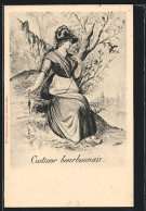 CPA Illustrateur Costume Bourbonnais, Auvergne, J. Canet  - Non Classés