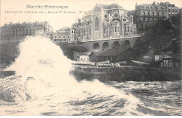 BIARRITZ - Tempête Du 2 Février 1904 - Eglise Sainte Eugénie - Très Bon état - Biarritz