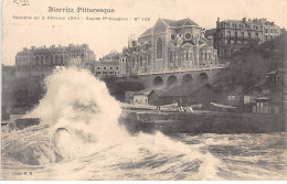 BIARRITZ - Tempête Du 2 Février 1904 - Eglise Sainte Eugénie - Très Bon état - Biarritz