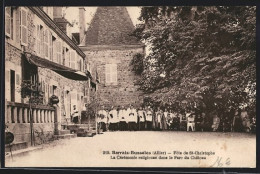 CPA Barrais-Bussoles, Fête De St-Christophe, La Cérémonie Religieuse Dans Le Parc Du Château  - Other & Unclassified