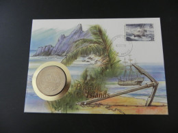 Pitcairn Islands 1 Dollar 1990 - Establishment Of Settlement 1790 - Numis Letter 1992 - Pitcairn Islands