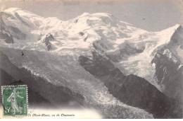 Le Mont Blanc Vu De CHAMONIX - Très Bon état - Chamonix-Mont-Blanc