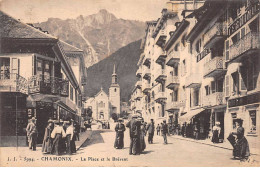 CHAMONIX - La Place Et Le Brévent - Très Bon état - Chamonix-Mont-Blanc