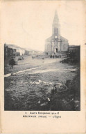 Guerre 1914 15 - BRIZEAUX - L'Eglise - état - Andere & Zonder Classificatie