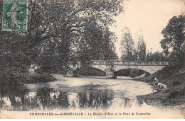 COURCELLES LES AUBREVILLE - La Rivière Et Le Pont De Courcelles - état - Andere & Zonder Classificatie