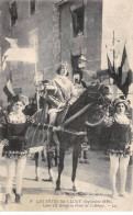 Les Fêtes De CLUNY - Septembre 1910 - Louis IX Devant La Porte De L'Abbaye - état - Cluny