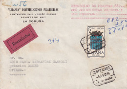 CARTA  1965 REEMBOLSO CERTIFICADO    CORUÑA - Storia Postale