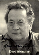 CPA Schauspieler Kurt Weinzierl, Portrait, Autogramm - Acteurs