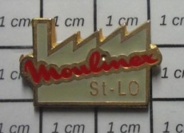 711e Pin's Pins / Beau Et Rare / MARQUES / USINE MOULINEX ST LO MANCHE NORMANDIE Variante Grise - Marche