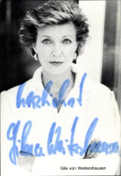 CPA Schauspielerin Gila Von Weitershausen, Portrait, Autogramm - Acteurs