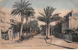 HYERES LES PALMIERS - Le Boulevard Des Palmiers - Très Bon état - Hyeres