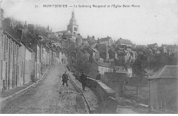 MONTDIDER - Le Faubourg Becquerel Et L'Eglise Saint Pierre - Très Bon état - Montdidier