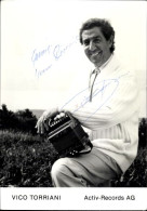 CPA Schauspieler Sänger Vico Torriani, Portrait, Autogramm, Activ-Records AG - Acteurs