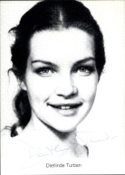 CPA Schauspielerin Dietlinde Turban, Portrait, Autogramm - Acteurs