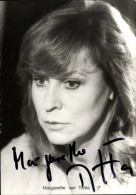 CPA Schauspielerin Margarethe Von Trotta, Portrait, Autogramm - Acteurs