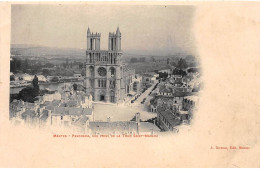 MANTES - Panorama, Vue Prise De La Tour Saint Maclou - Très Bon état - Mantes La Ville