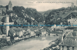 R009722 Fribourg. La Vieille Enceinte Le Vallon Et Le Pont Du Gutteron - Monde