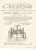 Page Publicitaire  AGRICULTURE Agricole 1929 C.PUZENAT  BOURBON LANCY Usines FANEUSE  REGINA - Advertising