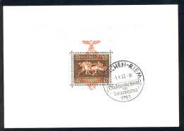 Block 10 Mit Rotem Aufdruck München-Riem, Sonderstempel SST - Used Stamps