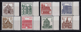 242-249 Bauwerke 8 Werte, Rechter Seitenrand, Satz ** - Unused Stamps