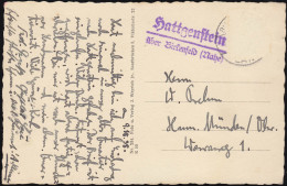 Landpost Hattgenstein über Birkenfeld (Nahe) 1935, Passende AK (ohne Frankatur) - Autres & Non Classés