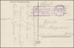 Landpost Vierzehnheiligen über Lichtenfels 1940 Auf Passender AK Basilika - Autres & Non Classés