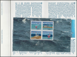 Kanada Leuchtturm-Zusammendruck 1987 **/MNH Im Amtlichen Folder - Marítimo