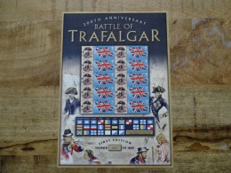 Great Britain MNH Ris Limited Edition Sheet Battle Of Trafalgar - Blocchi & Foglietti
