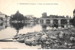 CHAUVIGNY - Le Pont, Rive Gauche De La Vienne - Très Bon état - Chauvigny