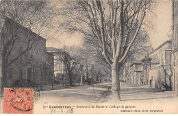 CARPENTRAS - Boulevard Du Musée Et Collège De Garçons - Très Bon état - Carpentras