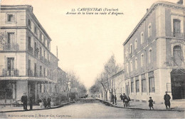 CARPENTRAS - Avenue De La Gare Ou Route D'Avignon - état - Carpentras