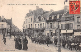 MAMERS - Place Carnot - Départ Du 115e Pour La Marche Militaire - Très Bon état - Mamers