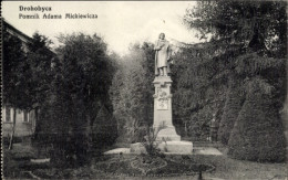 CPA Drohobycz Drohobytsch Karpaten Ukraine, Adam-Mickiewicz-Denkmal - Oekraïne