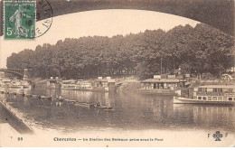 CHARENTON - La Station Des Bateaux Prise Sous Le Pont - F. F. - état - Charenton Le Pont