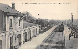 ARCUEIL CACHAN - Vue Panoramique De La Gare - Arrivée D'un Train - Très Bon état - Arcueil