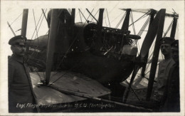 Photo CPA Noyelles Somme, Letztes Von Immelmann Abgeschossenes Flugzeug, I WK - Autres & Non Classés
