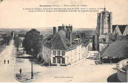 SEIGNELAY - Place Et Rue De L'Eglise - Très Bon état - Seignelay