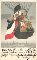 Entier Postal Artiste CPA Roth, Frankfurt Main, Internationale Luftschifffahrt Ausstellung 1909, Ballon - Autres & Non Classés