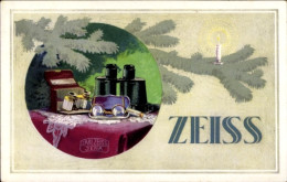 CPA Reklame, Carl Zeiss Jena, Fernglas - Publicité