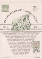 1977 FRANCE Document De La Poste Société Nationale D'horticulture N° 1930 - Documents Of Postal Services
