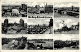 CPA Ruhrort Homberg Duisburg, Friedrichsplatz, Eisenwerk Phönix, Hafen, Schifferbörse - Autres & Non Classés