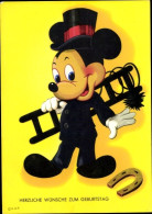 CPA Walt Disney, Mickey Mouse, Micky Maus, Schornsteinfeger - Jeux Et Jouets