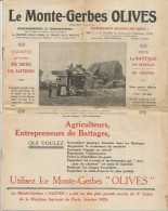 Livret Publicitaire  AGRICULTURE Agricole LE MONTE GERBES OLIVE  8 Pages - Publicités